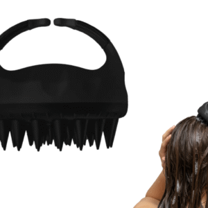 מברשת עיסוי לקרקפת בזמן החפיפה