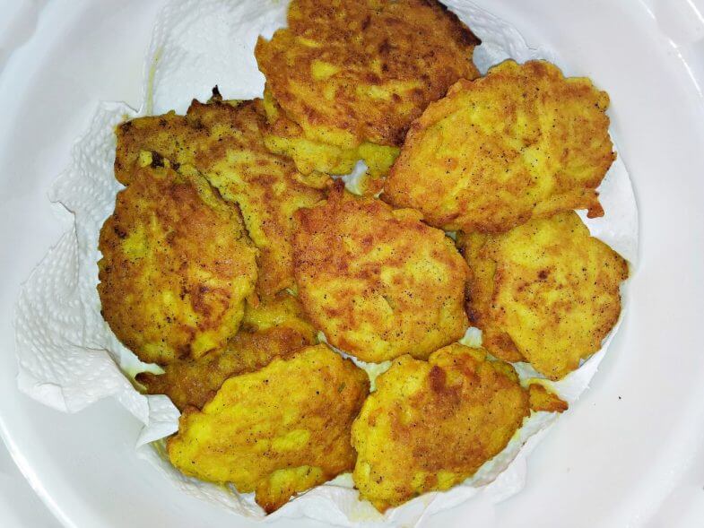 לביבות תפוחי אדמה ופטריות