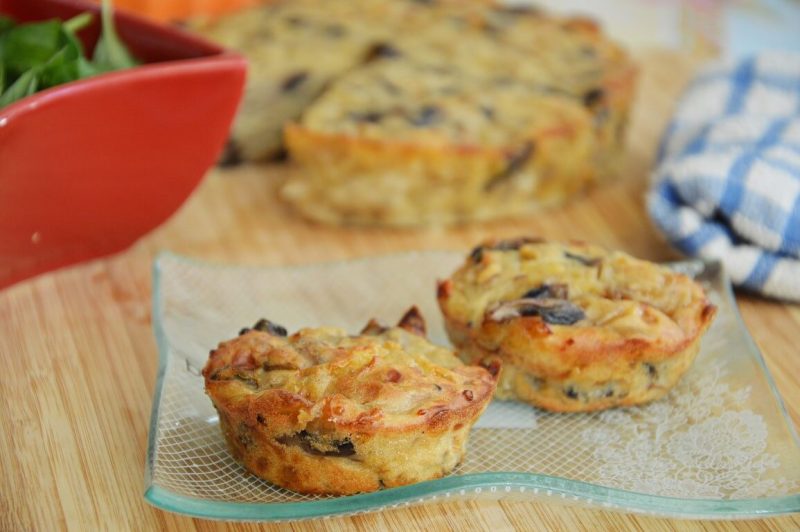 פשטידת פטריות דלת קלוריות