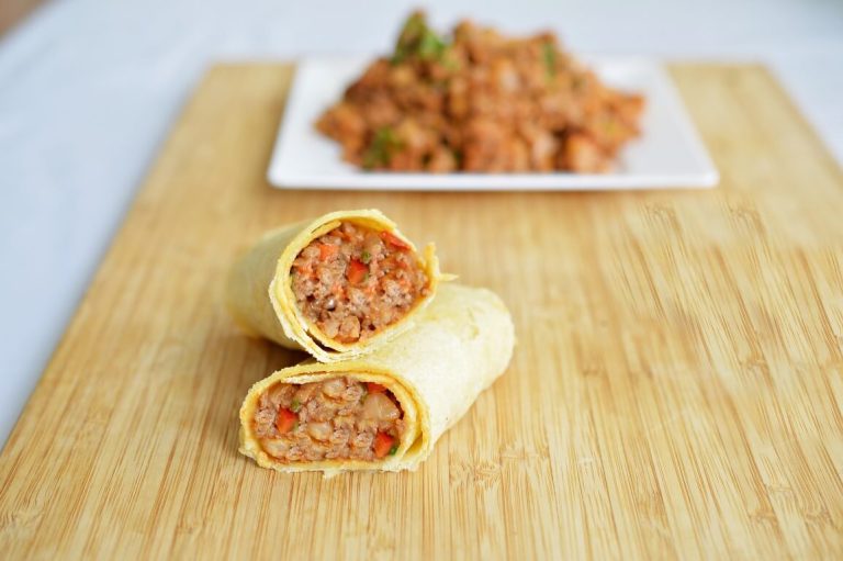 טורטיה במילוי בשר טחון