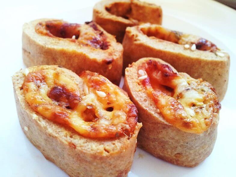 שבלולי פיצה מקמח מלא