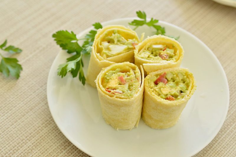 טורטיה במילוי גוואקמולי