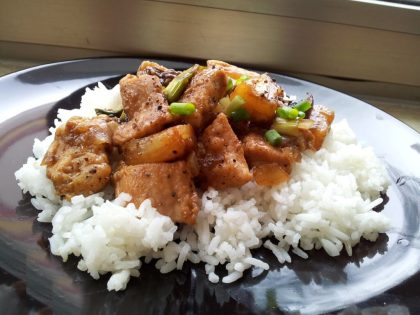 חזה עוף באננס