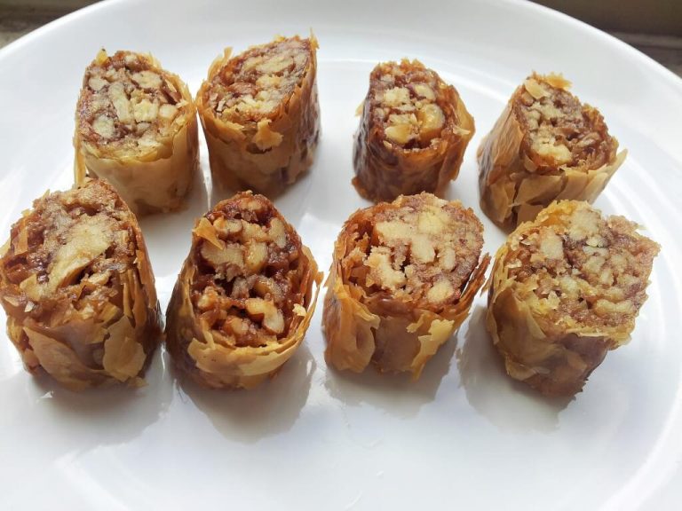 בצק פילו ממולא באגוזים