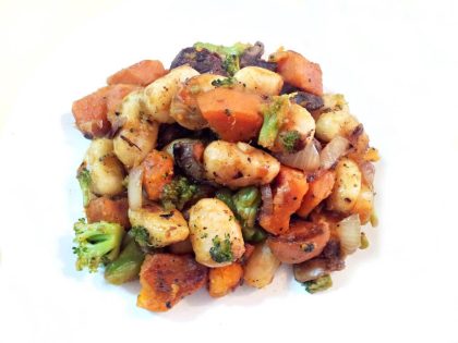 ניוקי עם ירקות