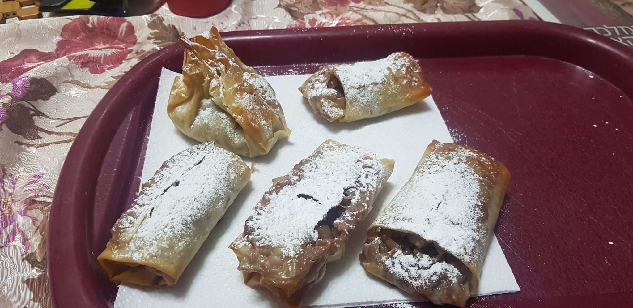 שטרודל תפוחים מבצק פילו