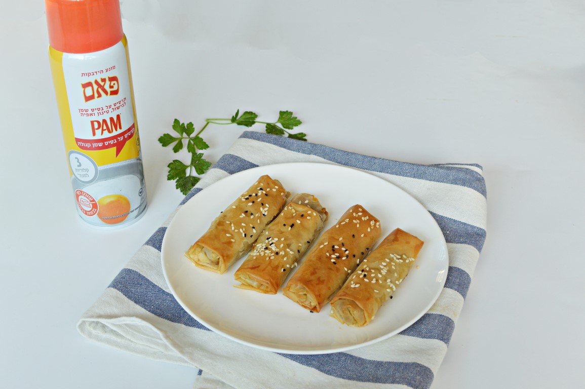 בצק פילו ממולא בירקות