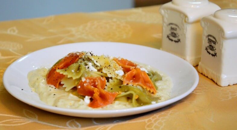 פסטה ברוטב שמנת ובולגרית