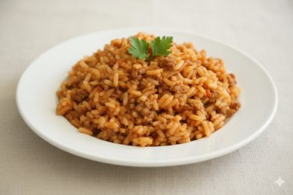 אורז עם בשר טחון