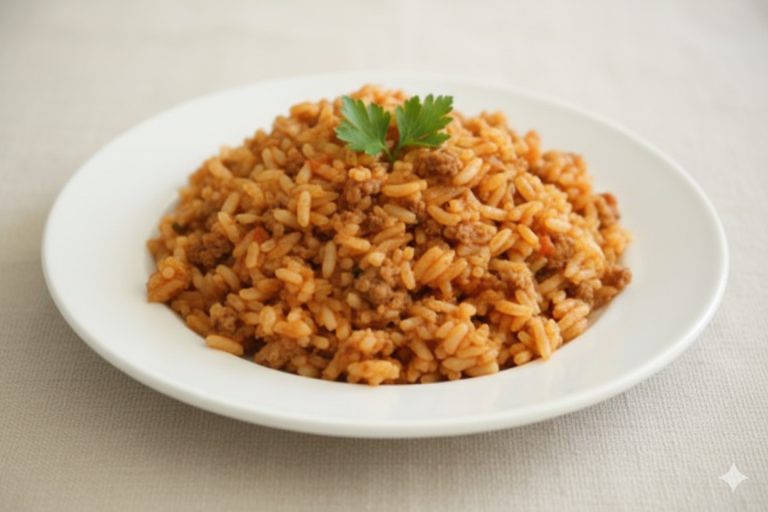 אורז עם בשר טחון