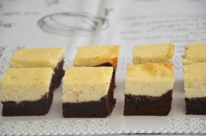 בראוניז שוקולד גבינה