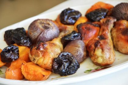 עוף בסילאן בתנור