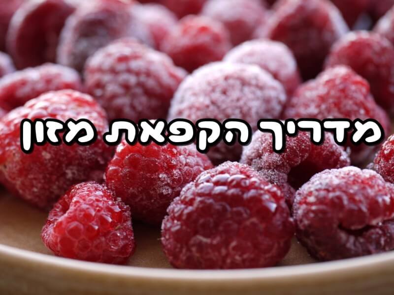 הקפאת מזון