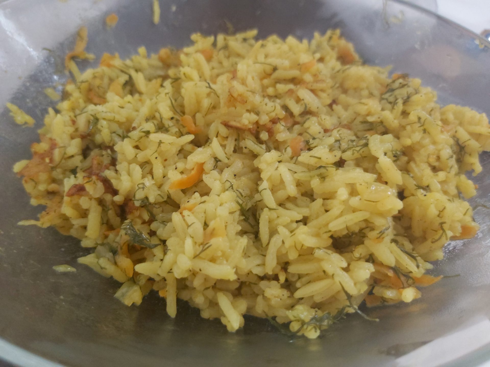 אורז עם שמיר וגזר