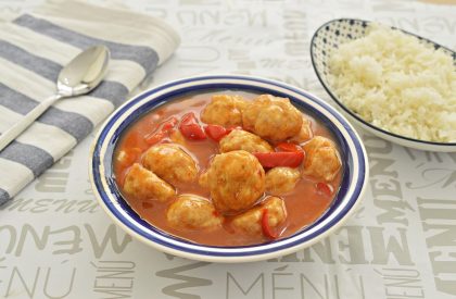 כדורי עוף בדבש וצ'ילי