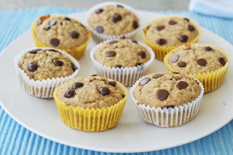 מאפינס שיבולת שועל ובננה