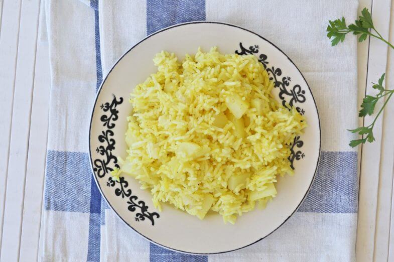 אורז עם תפוחי אדמה