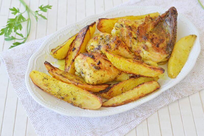 עוף בשום ועשבי תיבול