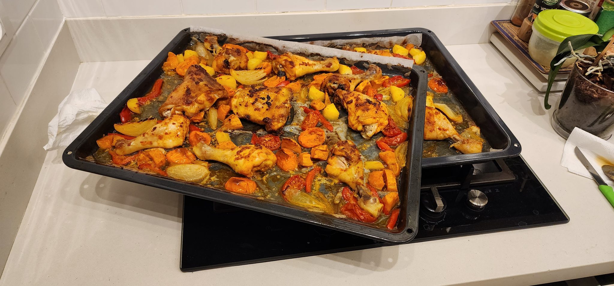 עוף בתנור עם ירקות