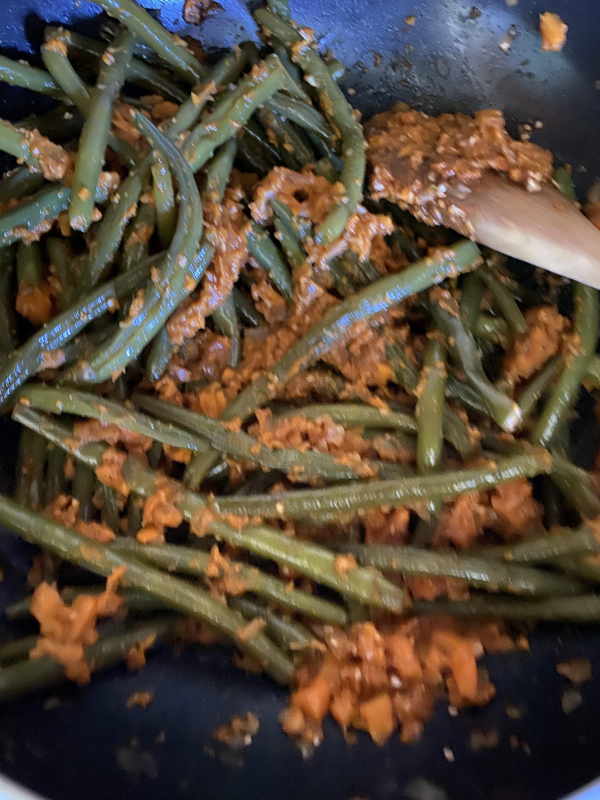 שעועית ירוקה עם בטטה