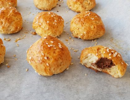 לחמניות במילוי שוקולד