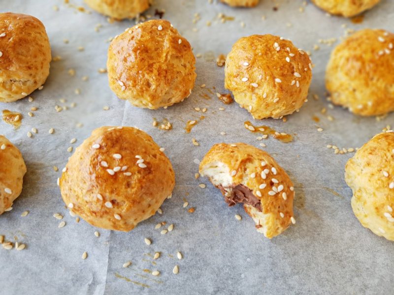 לחמניות במילוי שוקולד