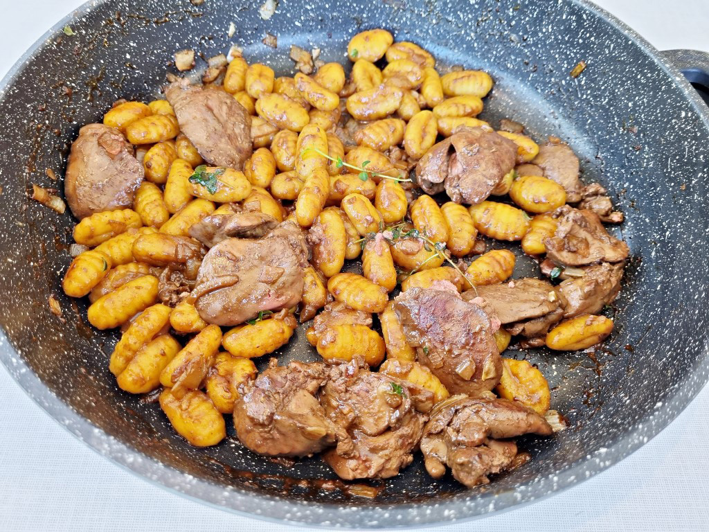 ניוקי עם כבד עוף