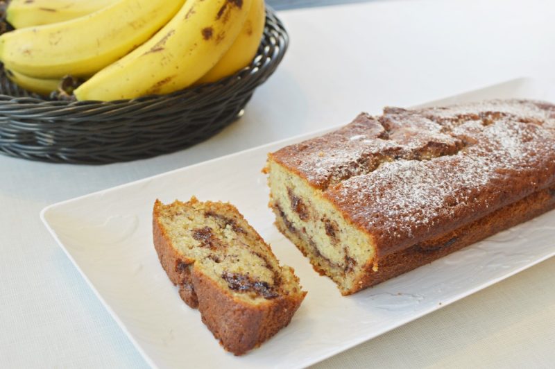 עוגת בננה נוטלה