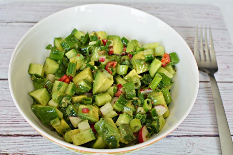 סלט בריאות עם אבוקודו