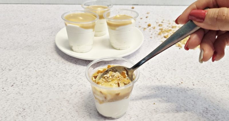 קינוח גבינה וקרמל מלוח