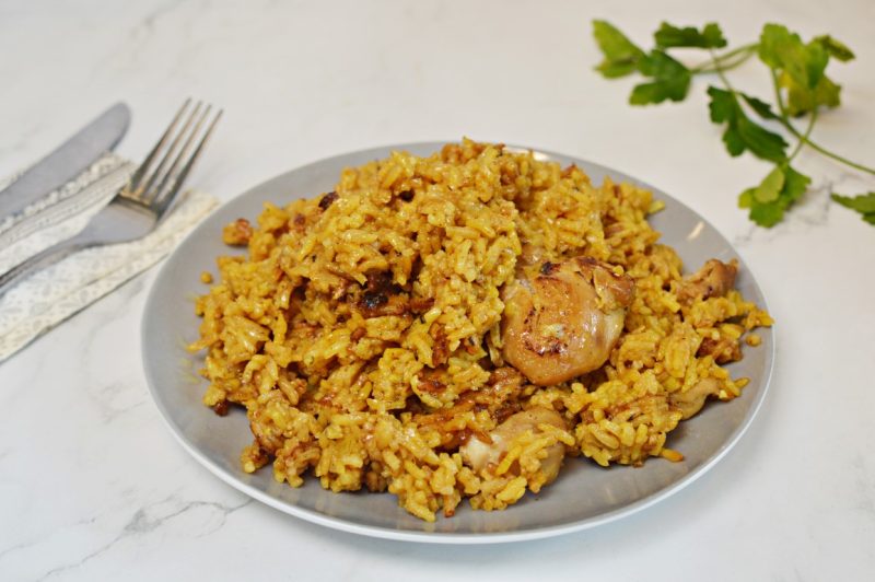 פרגיות ואורז בתיבול מזרחי