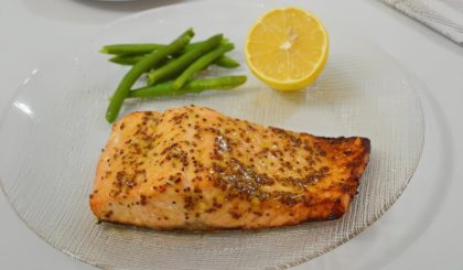 סלמון ברוטב חרדל