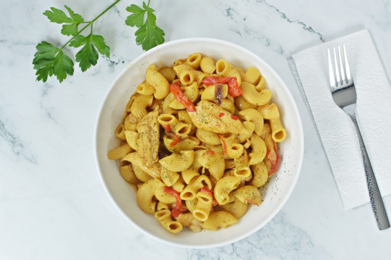 פסטה ועוף בנינג'ה