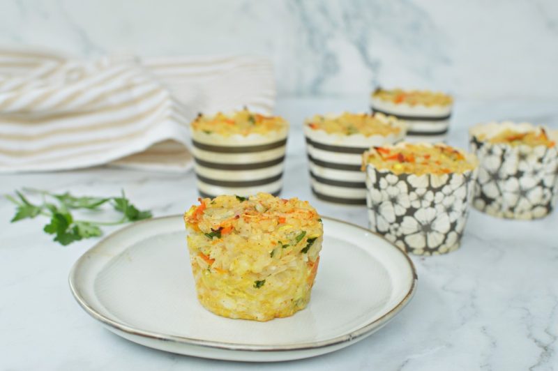 מאפינס אורז וירקות