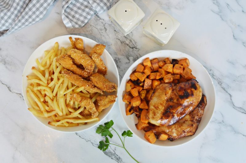 שניצלונים וחזה עוף בנינג'ה