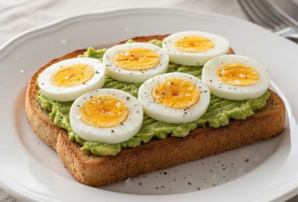 טוסט עם ביצה קשה