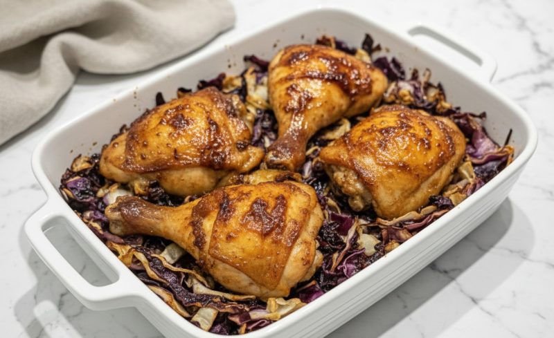 עוף עם כרוב