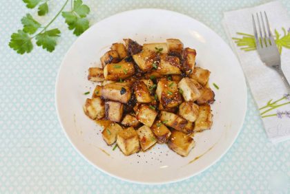 קוביות טופו מקורמלות