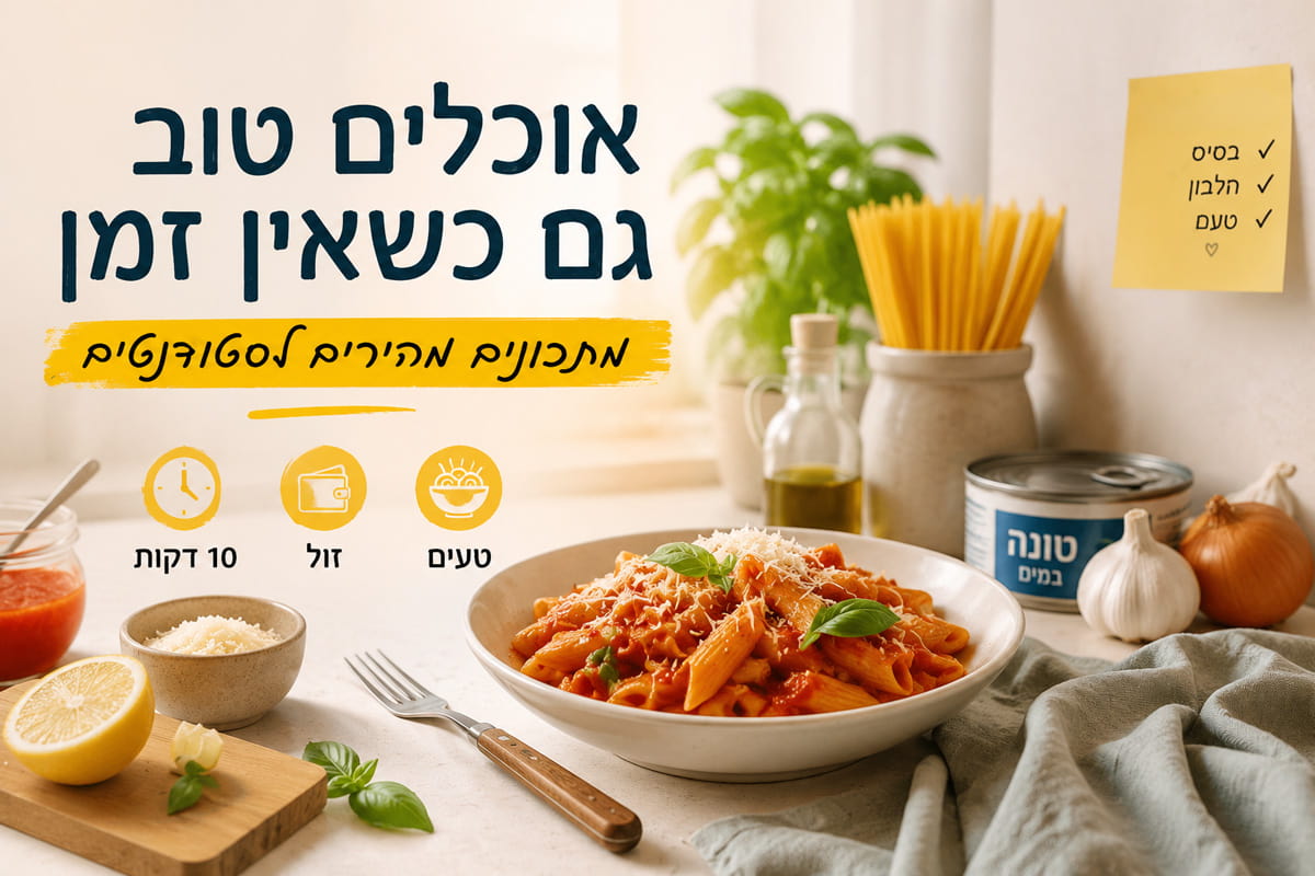 מתכונים מהירים לסטודנטים